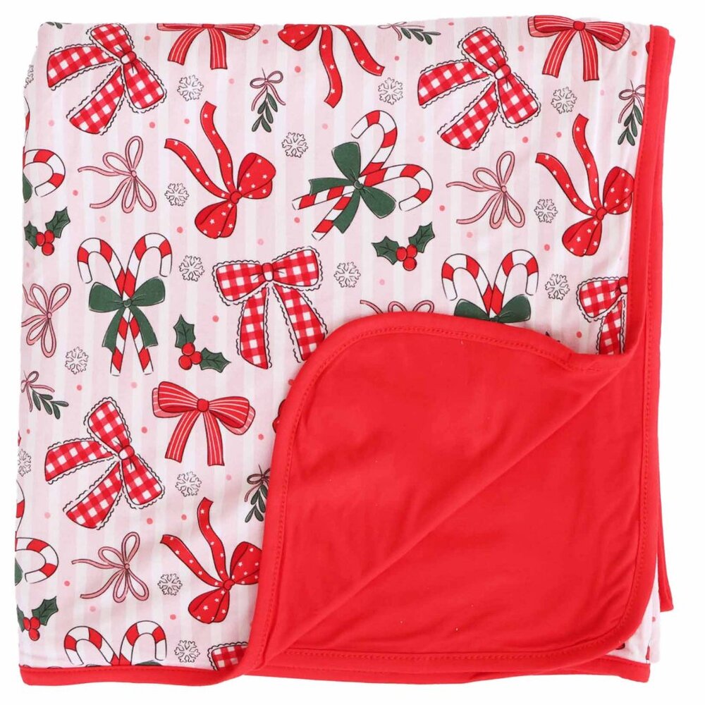 ISO Caden Lane Bow What Fun Double Sided Bamboo Blanket